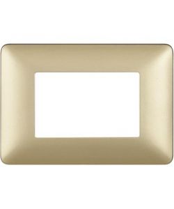 Bticino Placca 3 moduli gold Matix