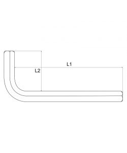 Fervi Chiavi Esagonali 1,5-10mm in Acciaio Fosfatato - Set 10pz
