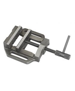 FERVI Morsa trapano ghisa 125 mm apertura 100 mm colore nero