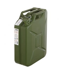 Fervi Tanica in Metallo Verde 20 Litri Omologata per Benzina e Diesel