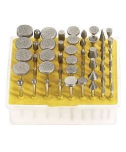 Fervi Fresa Rotativa Diamantata 50 Pezzi Gambo � 3 mm Lunghezza 45 mm