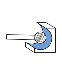 FERVI Frese Rotative Metallo Duro Gambo Ø 3 mm Taglio Incrociato 145x115x25 mm