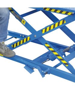 Fervi Sollevatore Idraulico Moto 400 Kg Blu 1825x660 mm S008/M