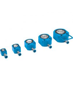 Fervi Cric Idraulico Ribassato Blu 50 ton Altezza 66-78 mm Compatto