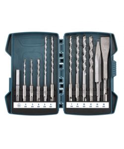 Fervi Kit Punte e Scalpellini in Metallo Duro SDS-Plus 12 Pezzi