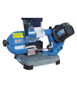 Fervi Segatrice a Nastro Professionale Blu 400W 125mm 0-60° Regolabile