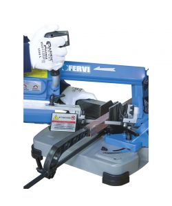 Fervi Segatrice a Nastro Professionale Blu 400W 125mm 0-60° Regolabile