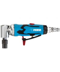 Fervi Smerigliatrice Pneumatica 90� Ciano/Nero con Regolazione Velocit�