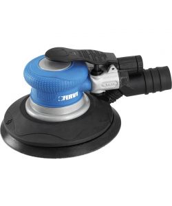Fervi Levigatrice Pneumatica Rotorbitale 150mm Ciano/Nero con Aspirazione