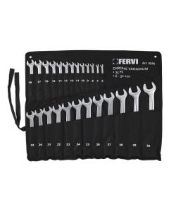 Fervi Set Chiavi Combinati 25pz Chrome Vanadio 6-32mm Argento