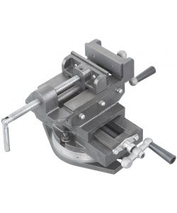 Fervi Morsa a Croce Girevole 125 mm per Foratura e Fresatura