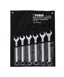 Fervi Chiavi Cromate 34-50 mm Set 6 Pezzi Strumenti Professionali