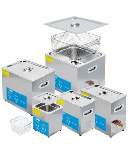 FERVI Lavapezzi Ultrasuoni 30L Acciaio Inox Professionale con Display LCD