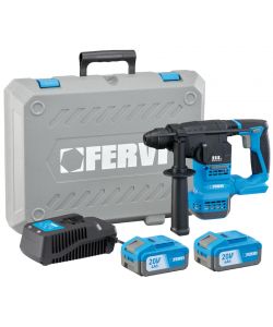 Fervi Martello Perforatore 20V Brushless SDS-Plus 2 Batterie 4Ah