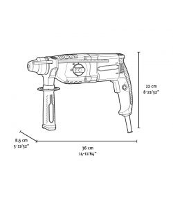 Fervi Martello Perforatore 800W Tassellatore Elettrico SDS-Plus