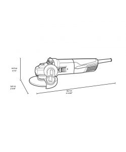 Fervi Smerigliatrice Angolare 125mm 860W Elettrica con Accessori Inclusi