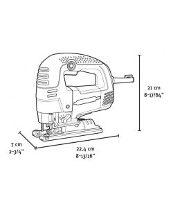 Fervi Seghetto Alternativo 710W Blu - Cambio Lama Integrato