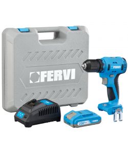 Fervi Trapano Avvitatore 20V 1x2Ah Brushless con Mandrino Autoserrante