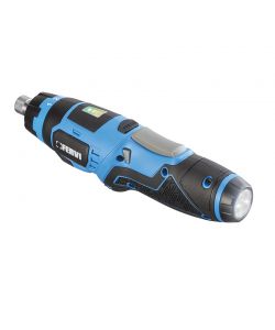 FERVI Avvitatore a Batteria 3,6V con 30 Inserti e Scatola di Latta