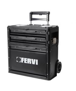 FERVI Carrello Porta Utensili Separabile 3 Pezzi Rosso  C088