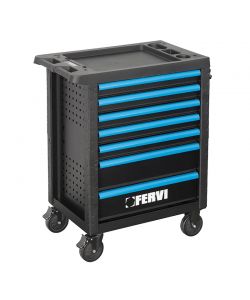 Fervi Carrello officina 7 cassetti con 298 utensili professionali