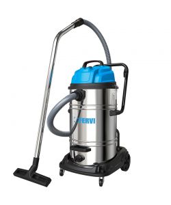 FERVI Aspirapolvere Aspiraliquidi 60L 2 Motori Industriale Potente