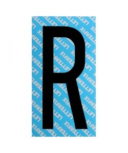 Lettera Adesiva Nera Serie T80 R Letterfix