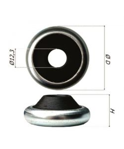 Cuscinetto A Sfera Tondo Bussola Nylon Mm 40
