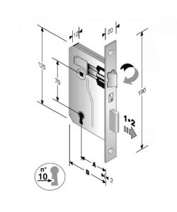 Serratura Patent Mm 8X70 E35 Bq                 Gb