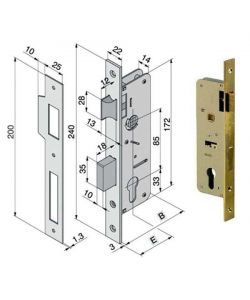 Serratura Inf.Legno 015.35.00.0 Welka