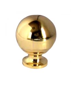Pomolo Sfera Ottone Lucido  Mm 18
