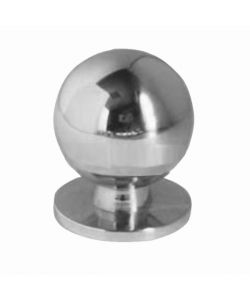 Pomolo Sfera Ghiera Ottone Cromato Mm 25