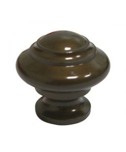 Pomolo Sagomato Ottone Bronzato Mm 20