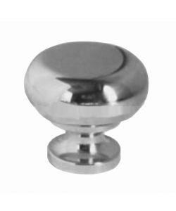 Pomolo Tondo Ottone Cromato Mm 20