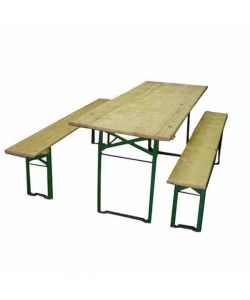 Set Birreria in Legno Plus- 220x80 cm - Ideale per Eventi