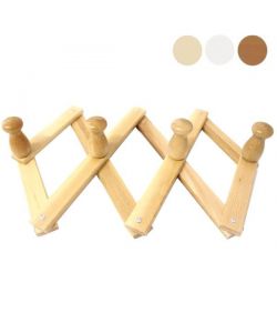 Appendiabiti legno 4 posti  bianco