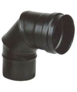 Gomito Inox 90 8 cm Nero Pellet 300 Maral