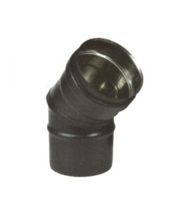 Gomito Inox 45 8 cm Nero Pellet 300 Maral