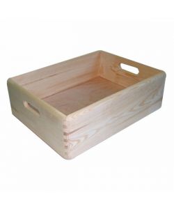 Contenitore Cesta Legno Pratica Cm 40X30 H 14 Xtra