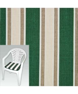 Cuscino seduta multiriga verde 38 x 38 x 4  cm
