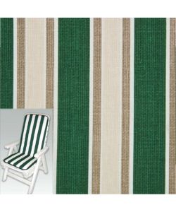 Cuscino sedia multiriga verde 70+42 x 44 x 3 cm