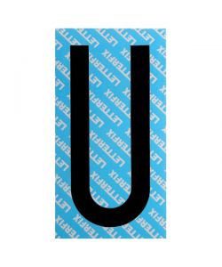 Lettera Adesiva Nera Serie T80 U Letterfix