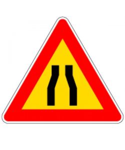 Cartello Stradale Strettoia Simmetrica         D&B