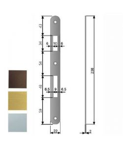 Incontro Serrature Patent Bt 8X90 Bronzato 590 Agb