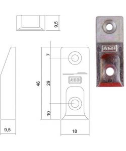 Incontro Nottolini Sicurtop Mm 18X46 W01695 Agb