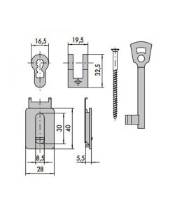 Adattatore Serr.Tagliafuoco Cif.4 07071-10-0 Cisa