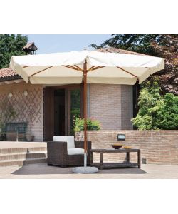 Ombrellone Rettangolare De Lux in Legno Moia - Ecr - 3x2m