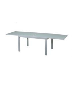 Tavolo allungabile in alluminio bianco