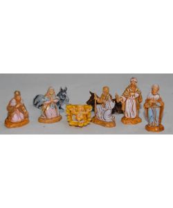Set di Figure Nativit per il Presepe - 8 Pezzi da 3,5 cm