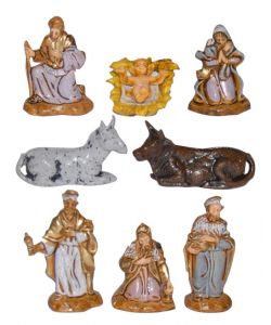 Set di Figure Nativit per il Presepe - 8 Pezzi da 3,5 cm